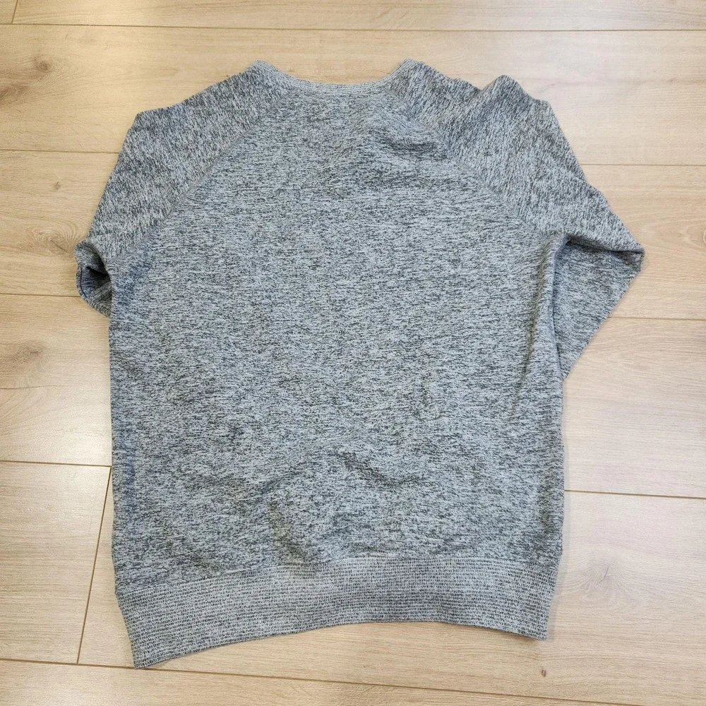 Iron And Resin Sweatshirt Mens Small Gray Henley Knit Fleece Pullover USA